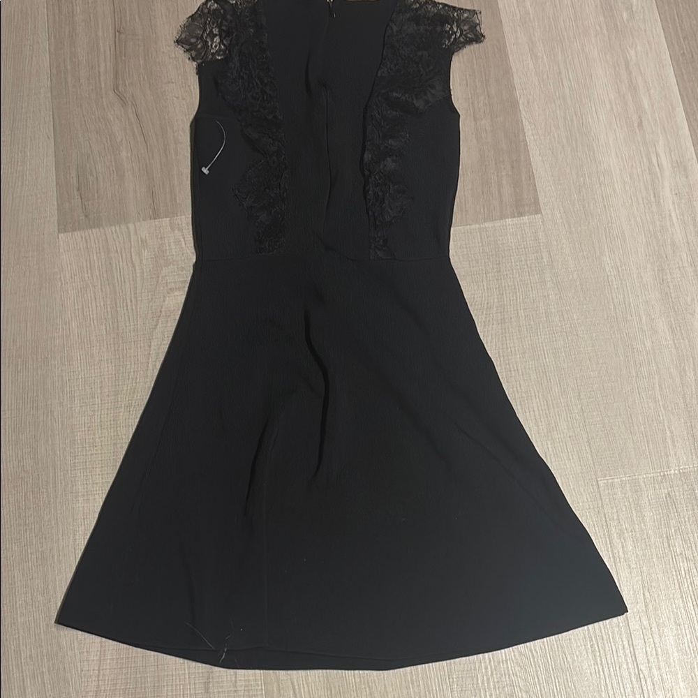 Zara Black Sleeveless A-Line Mini Dress
